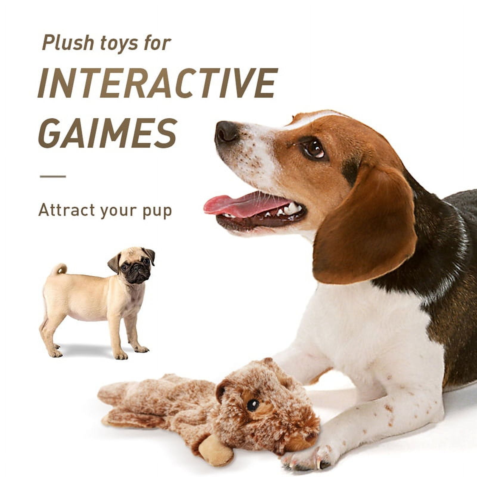 Ame 5 Pack Dog Toys Crinkle Dog Toys For Small Dogs Durable Dog Chew Toys Plush Cute Animals Natural Puppy Toys For Teething Pet Squeak Toys