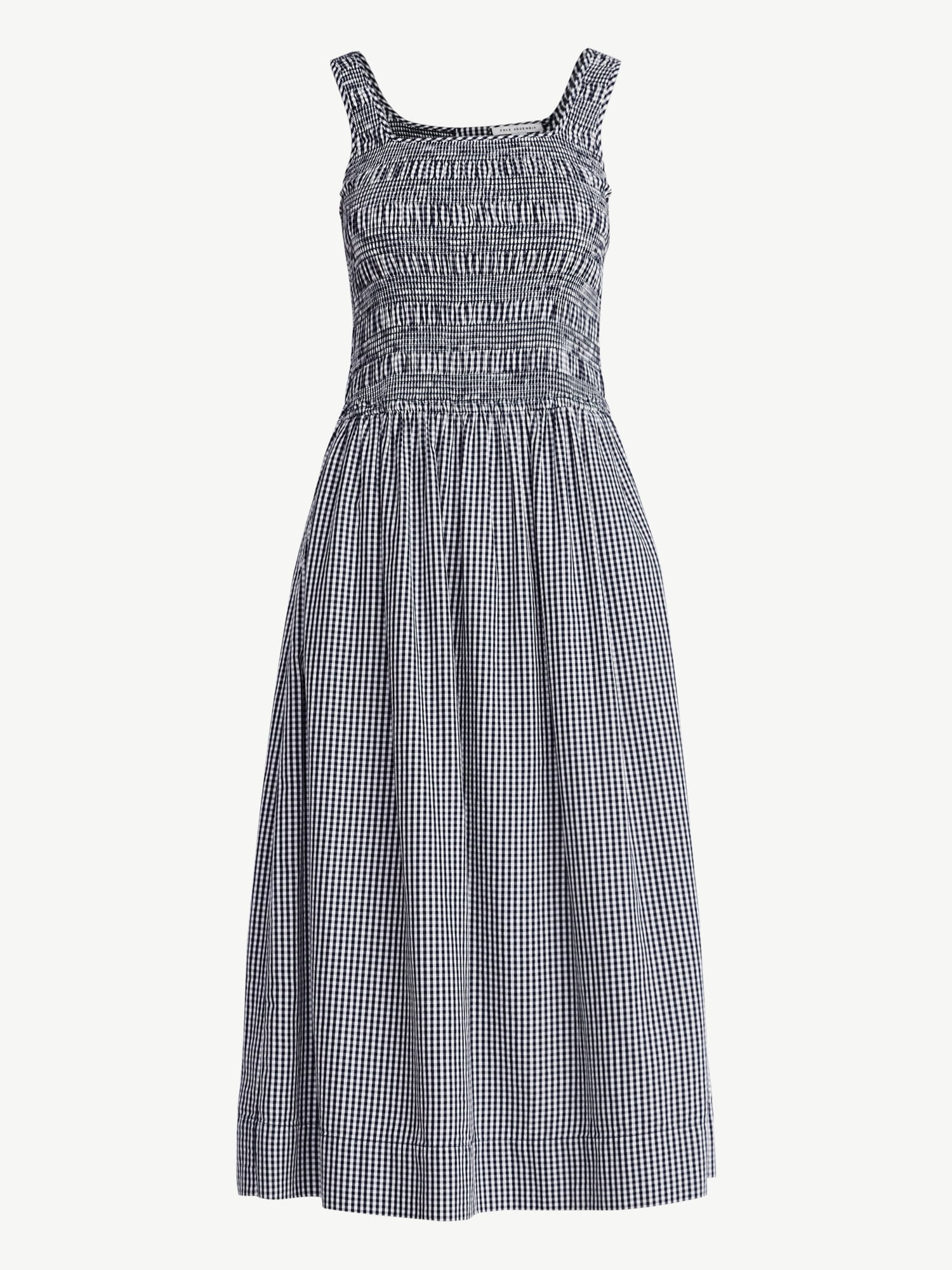 Free Assembly Women's and Women's Plus Cotton Sleeveless Smocked Midi Dress Size-XS to 4X
