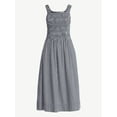 thumbnail image 6 of Free Assembly Women's and Women's Plus Cotton Sleeveless Smocked Midi Dress Size-XS to 4X, 6 of 6