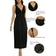 thumbnail image 3 of Camisón ALCEA ROSEA de satén de seda con encaje para mujer (negro L), 3 of 5