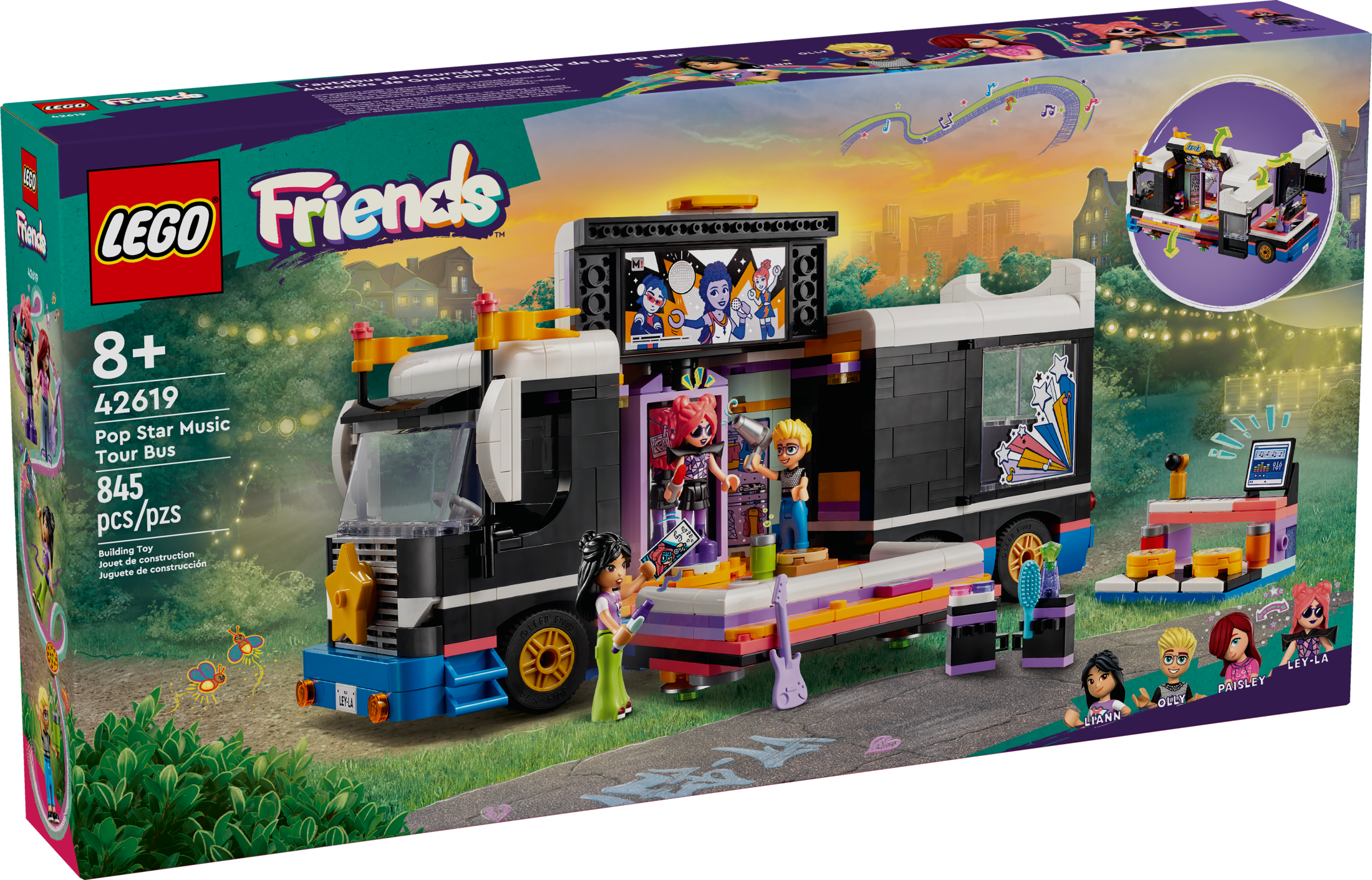 Lego friends cheap rockstar bus