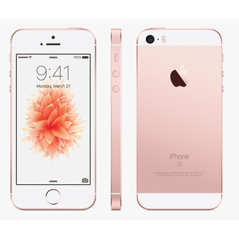 Restored Apple iPhone SE 64GB, Rose Gold - Unlocked LTE 