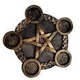 thumbnail image 4 of candelabro de pentáculo con estrella, candelabro decorativo de escritorio, accesorio para sacrificios, 4 of 7