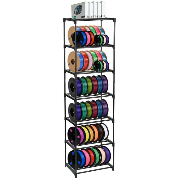 Estante de almacenamiento de filamentos para impresora 3D FMOACEN de 7 niveles, metal