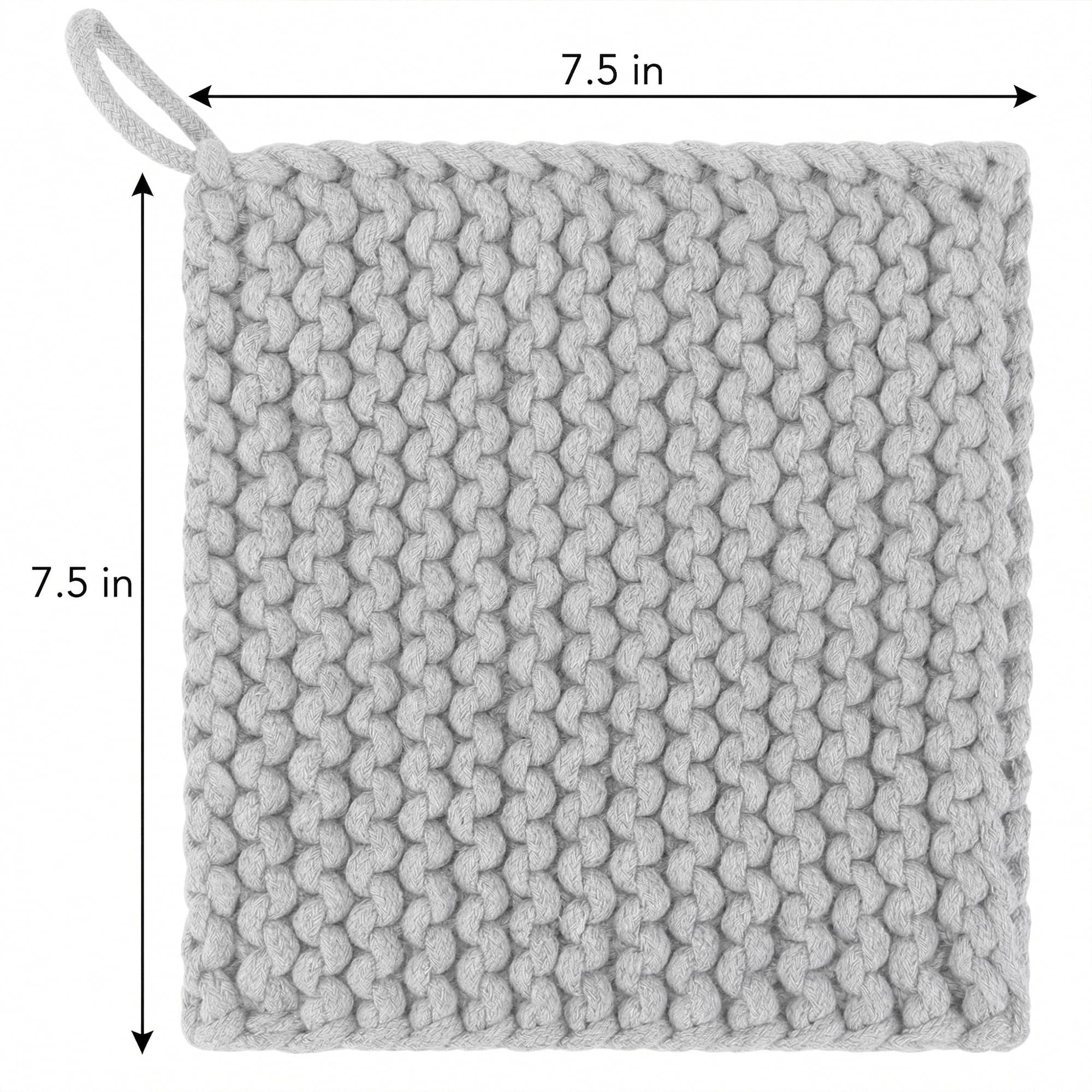 Unique Bargains Heat Resistant Pot Holders and Non-Slip Hot Pads Gray 2Pcs