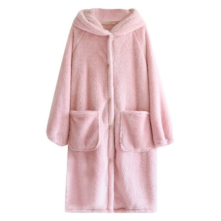 

ZHAGHMIN Pajama Set For Women Women Nightgown Winter Coral Thickened Thermal Pajamas Large Cotton Chemise Sleepwear Night Shirt 100 Cotton Sleep Shirts Women Plus Size Pajamas For Women Silk