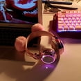 thumbnail image 2 of Auriculares Inalámbricos KORABA Bluetooth 5.0 LED Cambio de Colores Con MIC 10 Horas Rosa, 2 of 3