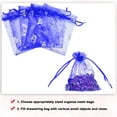 thumbnail image 4 of Uxcell Organza Bag, Sheer Butterfly Mesh Bags Drawstring Gift Bags Bulk Party Favor Bag Jewelry Pouches Bright Blue-Silver, 4 of 6