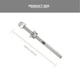 thumbnail image 2 of Weiweiguan 10pcs End Caps Threaded Stainless Steel Cable Tensioner for Deck Railing Systems, 2 of 6