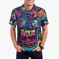 thumbnail image 1 of Balery Neon Graffiti Urban Art Camisa Polo de Hombre con Estampado, de Manga Corta y Tejido Medio, Camisa Tipo Golf Polo-Large, 1 of 6