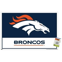NFL Denver Broncos - Logo 21 Wall Poster with Pushpins, 22.375" x 34"