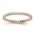 thumbnail image 1 of Diamond2Deal 14K Rose Gold 1/2 cttw Bande Éternité Complète pour Femmes Taille 8.5, 1 of 7