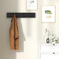 thumbnail image 2 of Coat Hooks with 5 Folding Hooks,Modern Coat Racks Wall Mounted,Space-Saving Coat Hanger for Entryway,Bedroom,Door(Black  ), 2 of 16