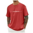 thumbnail image 2 of California Graphic Tees for Men Summer Short Sleeve Crewneck Casual Loose T-Shirts, 2 of 5