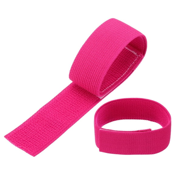 Uxcell Boot Straps, Boot Elastic Ankle Strap Bands Hook and Loop Rose Red 12"