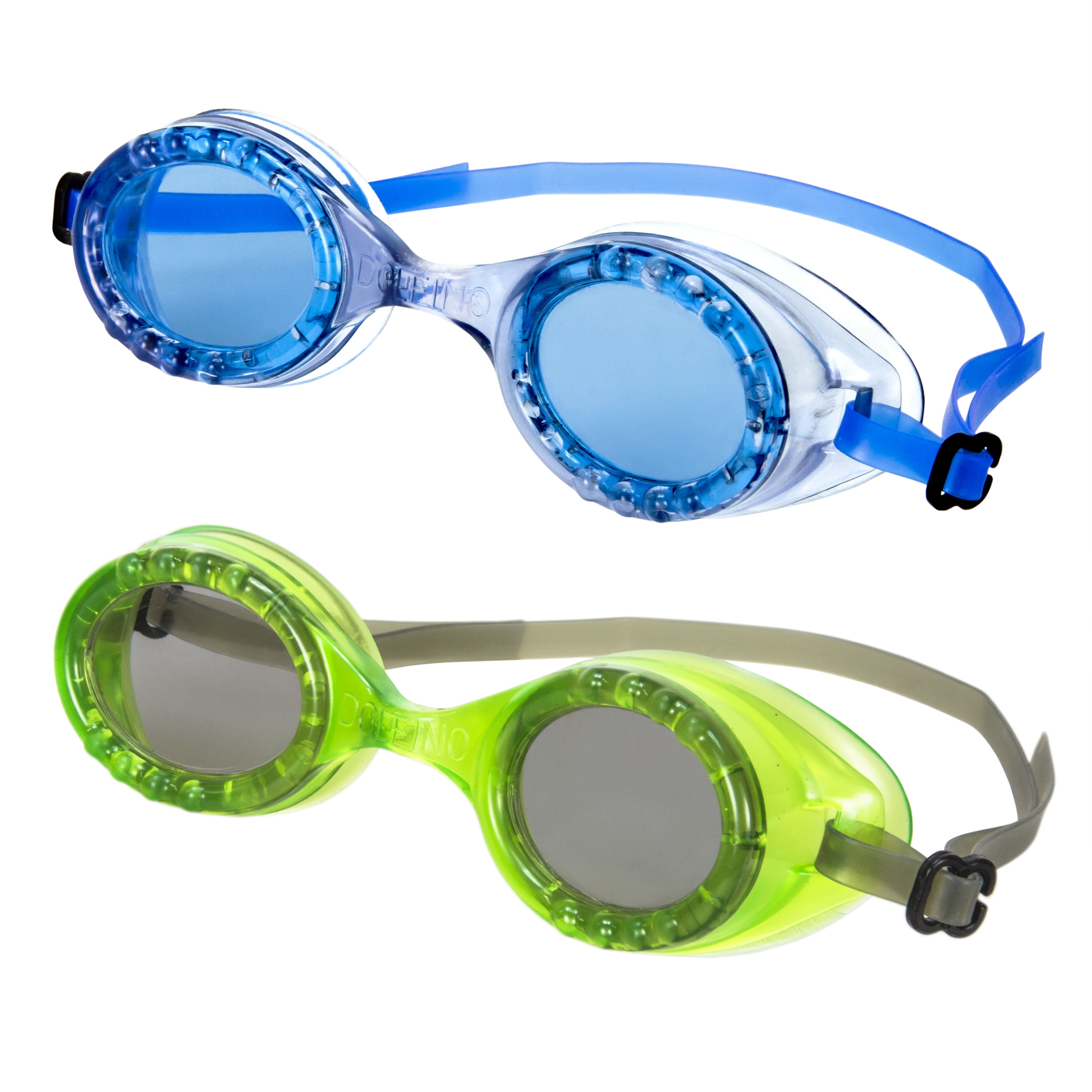 Dolfino Premier Child Swim Goggles, 2 Pack
