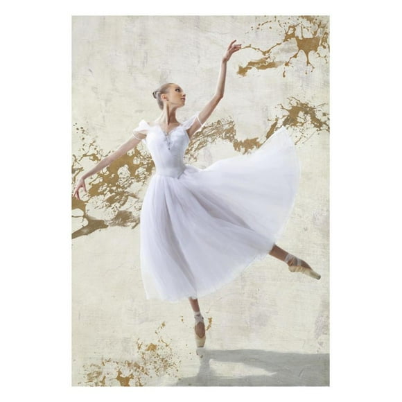 White Ballerina-Paper Art-18"x26"