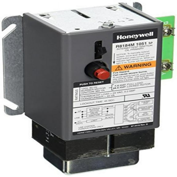 Honeywell R8184M1051 Relay Oil Burner Control 45 Sec