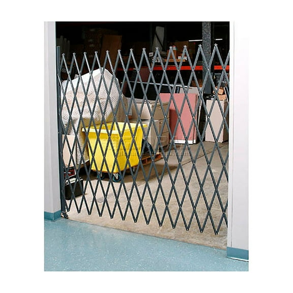 Global Industrial 5-1/2'W Single Folding Security Gate, 5'H