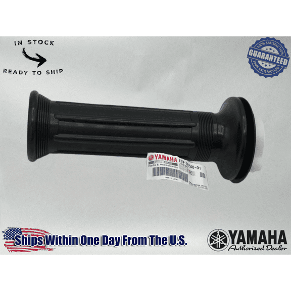 YAMAHA OEM 1983-2006 PW80 BW80 RH RIGHT THROTTLE TUBE W/ GRIP 21W-26240-01-00
