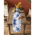 thumbnail image 5 of Ldtrchee Blue Floral Spring Table Runner 108 Inches, Vintage Summer Botanical Watercolor Bed Runner Dresser Scarves Tabletop for Indoor Outdoor Parties/Ceremony/Banquet, 13"x 108", 5 of 8