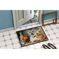 thumbnail image 4 of Carolines Treasures DAC1823MAT 18 x 27 in. Unisex Westie Fall Kitchen Pumpkins Doormat, 4 of 5