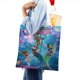 thumbnail image 4 of Mermaid Magic Bolso de tela con estampado de lienzo para mujer, bolsa de compras reutilizable y estética, con cremallera interior, regalo para mujer,40*45cm., 4 of 6