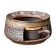 thumbnail image 2 of Juego de estufa para tostar té | Calentador de té de cerámica con vela para la ceremonia del té | Material de alta temperatura apto para uso alimentario | Potenciador de aroma a temperatura, 2 of 5