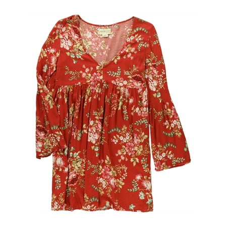 Ralph Lauren - Ralph Lauren Womens Bell Sleeve Fit & Flare Dress red S ...