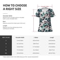 thumbnail image 4 of Uemuo Cute Poodle Dog Drawing Women's Deep V-Neck Low Cut Tops - Casual Loose Fit with Stainless Steel Loop, Soft, Breathable, Perfect for Office, Travel, and Daily Wear-Large, 4 of 5