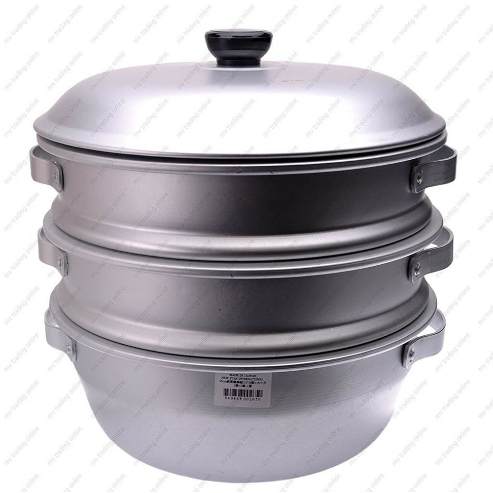 M.V. Trading ST50 3Tier Aluminum Steamer, 20Inch