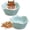 Blue, variant on 2 Pcs Hamster Food Bowl, Ceramic Dwarf Hamster Food Bowl Feeder Water Rat Bowl Small Animal Food Dish for Golden Bears, Hedgehogs, Dutch Pigs, Parrots (Yellow)