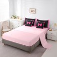 thumbnail image 5 of Erosebridal Cute Polka Dots Bowtie Bedding Comforter Set 7pcs for Kids Girls,Cartoon Bowknot Queen Bedding Sets for Teens,Pink Reversible,Breathable Home Decor, 5 of 6