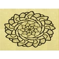 thumbnail image 1 of Ahgly Company Indoor Rectangle Patterned Mustard Yellow Area Rugs, 8' x 10', 1 of 6