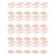 thumbnail image 1 of 20 piezas de clip de nota con forma de sobre pequeño en oro rosa encantador, soporte para número de mesa, soporte para tarjeta de foto para boda, oficina, 1 of 9