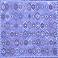 thumbnail image 1 of Ahgly Company Indoor Square Abstract Blue Contemporary Area Rugs, 8' Square, 1 of 4