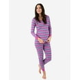 thumbnail image 3 of Women's Purple Stripes Cotton Pajamas, 3 of 4
