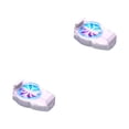 thumbnail image 2 of Seitruly Radiador para teléfono móvil, iluminación RGB, 3 velocidades de engranaje, almohadilla de silicona con ajustable, accesorios para Blanco 2piezas, 2 of 6