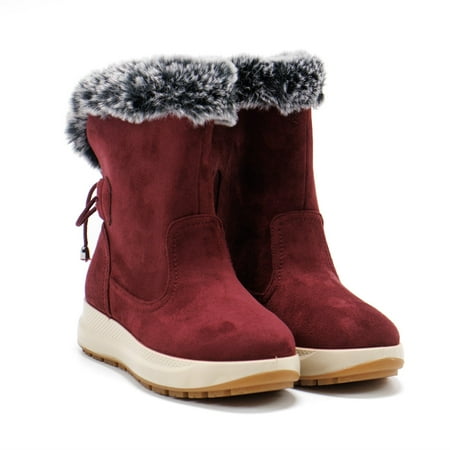 

Flexus Women s Snowbird Waterproof Winter Boots Burgundy 10 M US