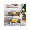 thumbnail image 3 of 1pc Geometric Tufted Cushion Cover Without Filler, Beige Throw Pillow Case For Sofa, 3 of 4