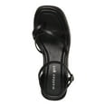 thumbnail image 3 of MADDEN GIRL Womens Black Padded Strappy 1-1/2" Platform Adjustable Strap Lug Sole Vault Square Toe Wedge Buckle Heeled Sandal 7 M, 3 of 5