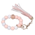 thumbnail image 3 of Beaded Bracelet,Keychain Bracelet Silicone Beads Keychain Bracelet Key Ring Bracelet Enhanced Durability, 3 of 14