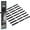 Glow in Dark, variant on Anti Slip Traction Treads with Glow in Dark Stripe (12-pack), 2" X 12", Best Grip Tape 80 Grit Non Slip, Pre-Cut Strips, Rounded Corners - Right Size and Ready to Use for Easy Application