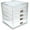 Natural/Silver, variant on OnDisplay Ultimate Diva Cosmetic Organization Station - 12" Cube - Gold/Silver Agate (Blue/Silver)