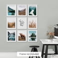 thumbnail image 4 of PixonSign Adhesive Canvas Print Wall Art Set - Rustic Mountain & Lake Poster Arts - Set of 9 Nature Wilderness Botanical & Animal Photography Wall Décor for Room Decoration - 8"x10", 4 of 5