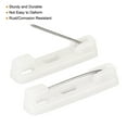 thumbnail image 4 of Uxcell 100Pcs Safety Bar Pins 22mm Brooch Clasp Pin Backs for ID Badges Name Cards Tags DIY Craft, White, 4 of 5