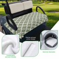 thumbnail image 5 of Golf Cart Seat Covers for 2 Seater,Green Morocco Microfiber Cart Seat Towel Blanket,Boho Farmhouse Abstract Geometric Simple Absorbent Breathable NonSlip Bench Seats Protector for Golf Course 51"x31", 5 of 9