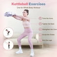 thumbnail image 3 of kisnbld Adjustable Kettlebell Set, 2 in 1 Free Weights Dumbbells & Kettlebell Set for Women with Fast Adjustment, Each 2lb 3lb 4lb 5lb Hand Weights Set for Home Gym & Outdoor Exercise Training, 3 of 8