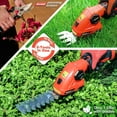 thumbnail image 6 of SHALL Hedge Trimmer Cordless & Garden Shears - 7.2V Electric Shrub Trimmer 2 in 1 Garden Clippers Handheld Hedge Trimmers, Hedge Clippers Grass Cutter W/ Pruning Scissor, 6 of 8