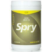 Spry Fresh Natural Xylitol Green Tea Chewing Gum Aspartame-Free, Sugar Free Gum 550 Pieces - 1 Pack